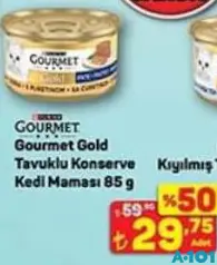 GOURMET GOLD TAVUKLU KONSERVE KEDİ MAMASI 85 G fiyat ve kampanya bilgisi